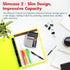 Dexas Slimcase 2 Storage Clipboard, Neon Yellow, Office Supplies Clipboards for Organizing, A4 Holder