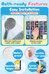 Bath Sensei 1-3 Set 4 Waterproof Learning Posters for Todders Made in Japan Montessori Educational Bath Poster of ABC