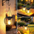 2 Pack, 13.45" Solar Lanterns Outdoor Waterproof Metal Solar Hanging Lights with Hooks & Auto On/Off, Brighter Warm