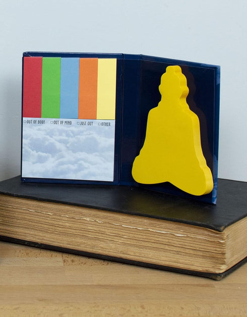 The Unemployed Philosophers Guild Sticky Notes of The Buddha, 3.25" by 4.25" Booklet with Individual Notes