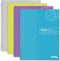 Emraw Graph Paper Notebooks, Spiral Quad Ruled Grid Notebook, 100 Sheets, Assorted Colors, Pack of 4