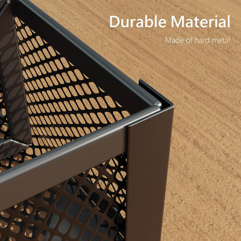 Small Metal Drawer Organizer - Pen Pencil Mesh Desk Organizer Tray for Office, Bathroom, Kitchen