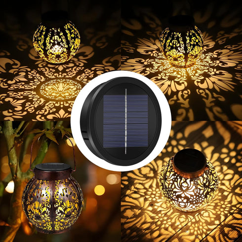 2 Pack 3.35in HELESIN Replacement Solar Light Parts, Lights Replacement Top,Waterproof Solar Light Inserts for Hanging