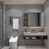 16" 118" Thick Dark Grey Concrete Contact Paper - 3D Removable Peel and Stick Wallpaper for Kitchen Island Walls