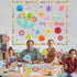 TaoBary 96 Pcs April Showers Bring May Flowers Bulletin Board Cutouts - 3D Tissue Paper Flower Spring Classroom
