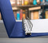 Better Office Products 7 Ring Executive Check Binder, Blue Textured Cover, 600 Check Capacity