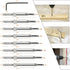 17pcs VIX Bits Self Centering Drill Bit Set, 1/4" Hex Shank Hinge Tapper Core Drill Bit Set for Woodworking