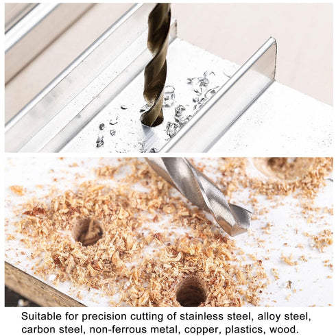 uxcell 7mm Solid Carbide Twist Drill Bits, Metric Left Hand Spiral Flutes, Tungsten Steel Drilling Tool for Stainless