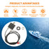 Push Button Circuit Breaker 3 Amp, Fuse Tester Manual Reset 32V with Low Voltage Protection and Wires