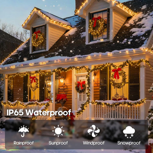600 246FT 11 LED Christmas Lights Outdoor Waterproof, Twinkle Lights, Color Changing String Lights with Lighting Modes