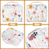 Waterproof Thick Bible Cover Case for Women, Large 11x9x3 inch White Floral Bible Cover with Strap and Zipper Pockets