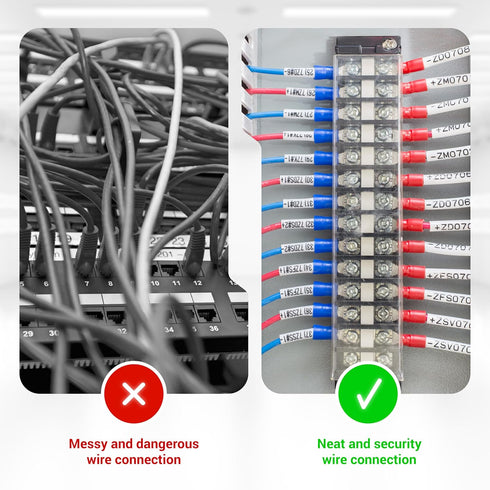 BlueStars 6 Packs Terminal Strip Blocks, 4/5/6 Positions 600V 15A with Cover for Home Electrical Project
