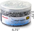 Officemate 750 Paper Clips, Vinyl Coated, Assorted Sizes, Reusable Storage Tub, for Office, School and Home Use, Silver (99970) by Officemate
