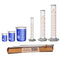 Glass Graduated Cylinder Set, 10ml, 50ml, 100ml with Glass Beaker Set and Stirring Rods