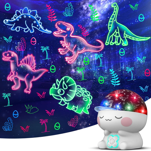 CHENFAN Dinosaur Night Light for Kids Room, Dino Projection Toy for 1-12 Year Olds, Birthday Holiday Gifts for Girls