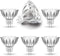 ALIDE MR16 LED Bulbs, GU5.3 7W, 6000K Daylight, 50W-75W Halogen Equivalent, 12V Spotlight, 6 Pack.