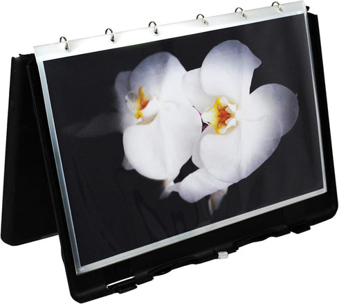 UniKeep Large Binder with Pages, 11 x 17, Black, Fully Enclosed Case
