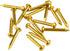 Solid Brass Escutcheon Pins - 1/2" Long, Pack of 100 Decorative Nails for Wood