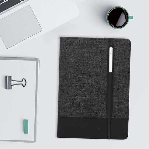 kwmobile (2. Silicone Skin Compatible with Apple Pencil Gen) - Soft Flexible Stylus Sleeve Grip Pen Holder - Black
