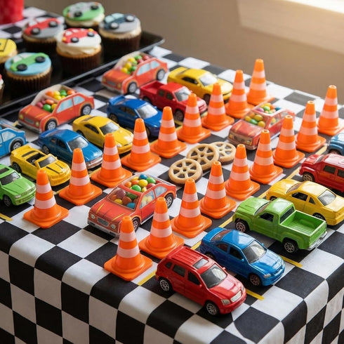 36/60/120 Pack 1 Inch Setups Orange Mini Traffic Cones.Perfect as Construction Party Favors,Durable Small Roadblock