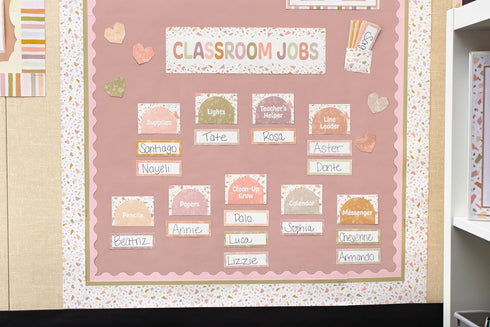 Teacher Created Resources Terrazzo Tones Mini Bulletin Board for Classroom Jobs (TCR7209)