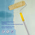 HpCuales Set 3pcs 9Inch (8FT Paint Roller Kit,Paint Roller Brush Stainless Steel Pole and Roller Covers,Multi-Function