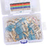 130 Values 650PCS Resistor Kit 1W 1% Metal Film Resistors 1 Ohm-3M Ohm Assortment for DIY Projects