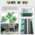 32Pcs 9 Type Pluggable Terminal Blocks Connector Socket, 5mm Pitch PCB Mount Male Female Connectors
