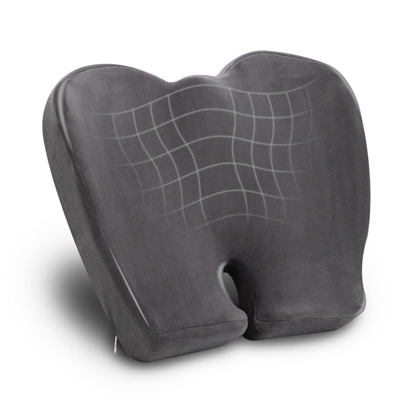 Mind Reader Air-Cloud Memory Foam Seat Cushion, Ergonomic Support for Lower Back,