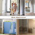 Long Stainless Steel Door Stops, 8 Inch Commercial Doorstop, Wall Mounted Heavy Duty Door Holder with Mute Rubber Tip