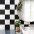 YENHOME 30"X118" Checkered Contact Paper, Peel and Stick Removable Black and White Wallpaper for Walls