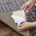 Mohawk Home Non-Slip Corner Gripper Area Rug Tabs, 4 Pack, Anti-Curling Double Sided Adhesive 4"x4" Square White