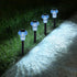 Solar Pathway Lights, 4 Pack Blue LED Mushroom Solar Powered Outdoor Lights for Garden and Landscape