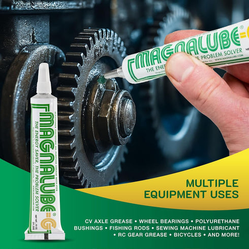 5cc 10 Pack Magnalube-G General All Purpose Grease - Waterproof, Corrosion Resistant PTFE Lubricant for Bearings