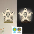 Burbuja 0.2W Ink Owls LED Night Light Plug into Wall Star-Shaped Nightlight Dusk to Dawn Auto Sensor for Bedroom