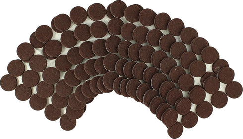 8827 Heavy Duty Self Adhesive Furniture Felt Pads 1-Inch Round Brown 160-Piece Value Pack