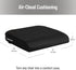Mind Reader Air-Cloud Seat Cushion, Ergonomic Support for Posture, Pressure Relief, and Pain Reduction, Portable