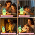 7-Color 3-Level Dimmable 30Min Bunny Night Light for Kids, Soft Silicone Nursery Lamp, Glow, Warm Light, Tap Control
