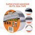 Butyl Tape Waterproof Sealant, 2 inch x 33 feet, Aluminum Foil Duct Sealing Tape for RV Roof Repair