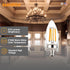 40270 B11 Bulb, 7.5 (60 810 E12 Dimmable, 20 90 2700K 6 Pack Sunlite LED Edison Torpedo Tip Chandelier Light Watts W