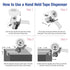 Aviditi Tape Logic 3 Inch Comfort Grip Packing Tape Dispenser Gun for Packing, Shipping, Moving