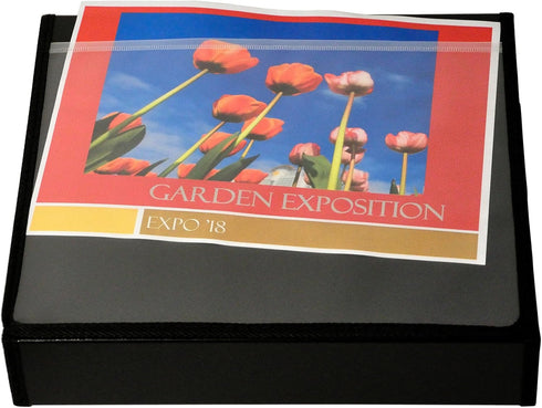 Lion Insta-Cover Ring Binder Easel, 1-1/2 Inches Ring, Black (40009)