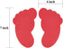 Outus 48 Pieces Feet Carpet Markers Foot Shaped Carpet Kids Spots for Classroom Carpet Markers Teacher Supplies for Classroom Rug Student (Classic) by Outus