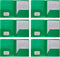 Plastic Pocket Folders, Heavy Duty Durable Poly, 2 Pocket Folder with 3 Prong Fasteners and Business Card Slot (Green)