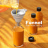 12PCS 0.5 oz Clear Glass Bottles, 15ml Boston Round Sample Bottles with Black Poly Cone Caps, Labels, Funnels