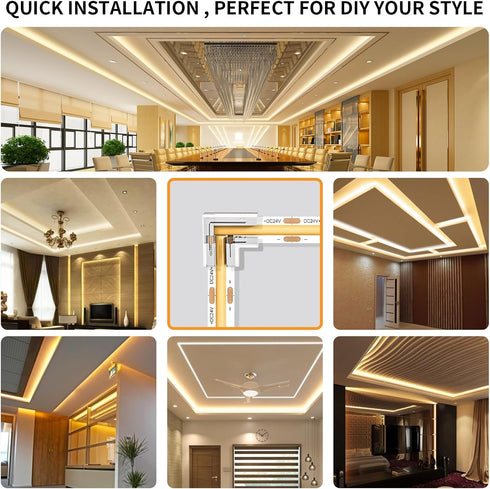 20pcs COB LED Light Strip Connectors, 8mm 2Pin, L-Shaped/Corner Connector LED Tape Light Connectors for DIY COB/SMD