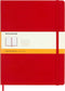 Moleskine Classic Notebook, Hard Cover, XL (7.5" x 9.5"), Ruled/Lined, Scarlet Red, 192 Pages