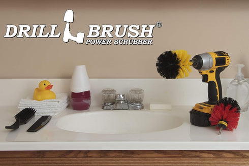 Spin Brush Cleaning Kit, Drill Brush for Concrete, Brick, Fireplace, Stone, Bird Bath, Bathroom Accessories, Soap Scum,
