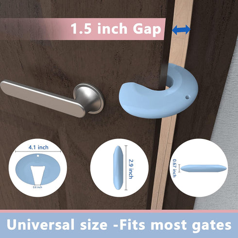 Pinch Pinch Slamming 4 Packs Neobay Door Guard and Door Slam Stopper, Durable Silicone Door Finger Guard, Prevents on