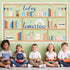 76PCS Set Boho Reading Bulletin Board Read Bookshelf Bulletin Board Decorations Motivational Library Rainbow Paper